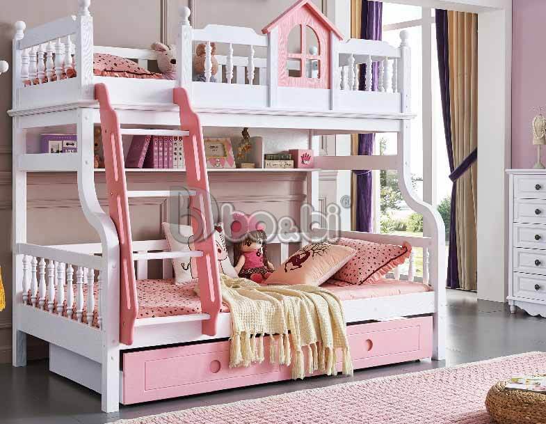 Giường tầng trẻ em Sweet Pink JY D-66-1
